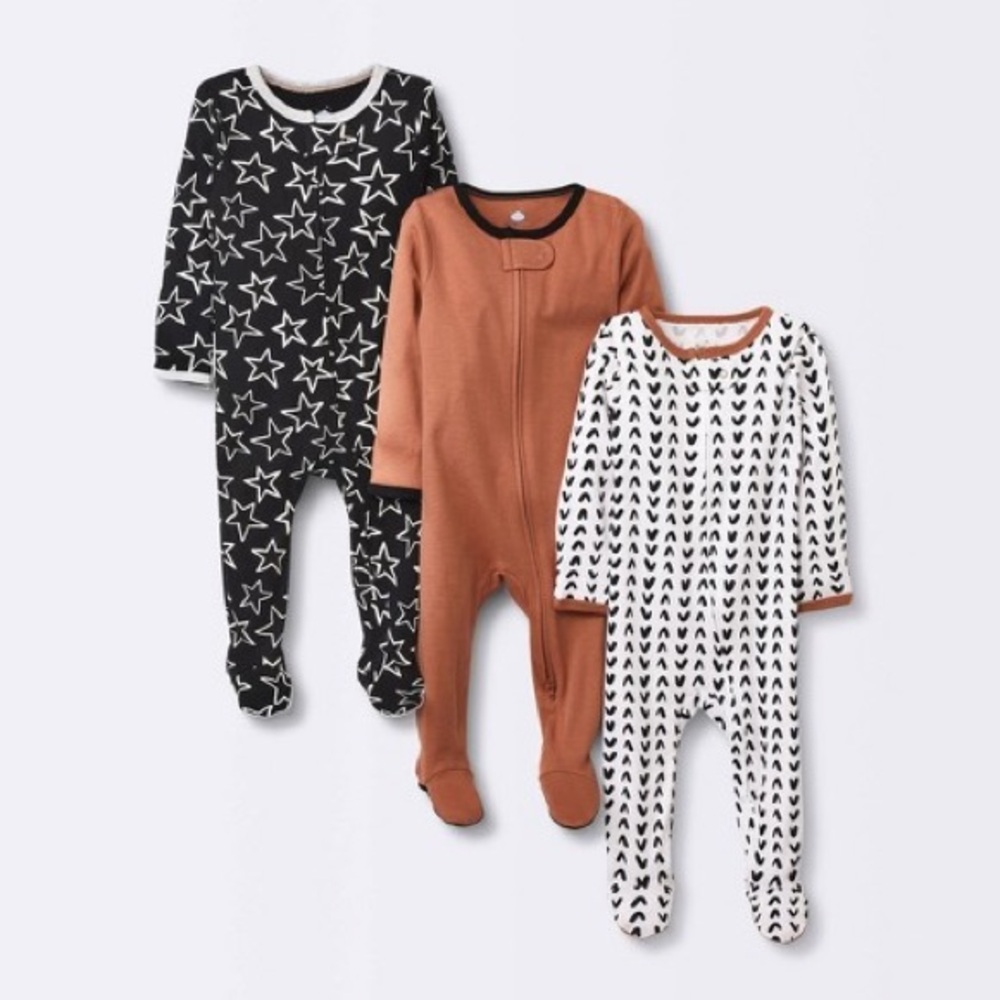 Cloud Island 3pk Zip-Up Sleep n’ Play